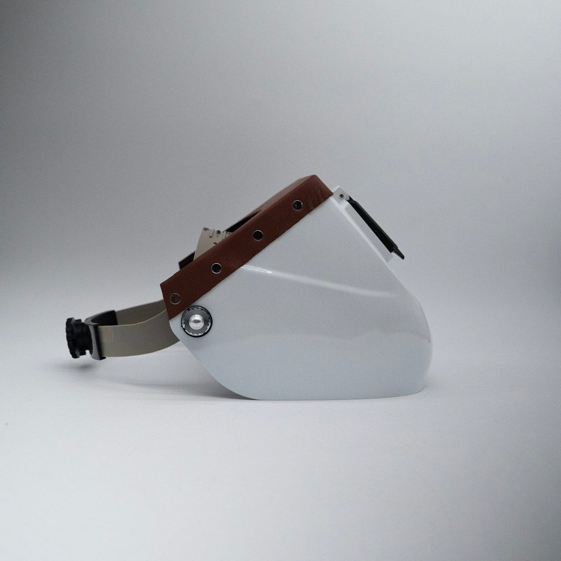 Phantom - White On Brown Leather