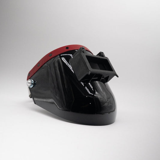 Tiger Scoop - Black On Red Leather