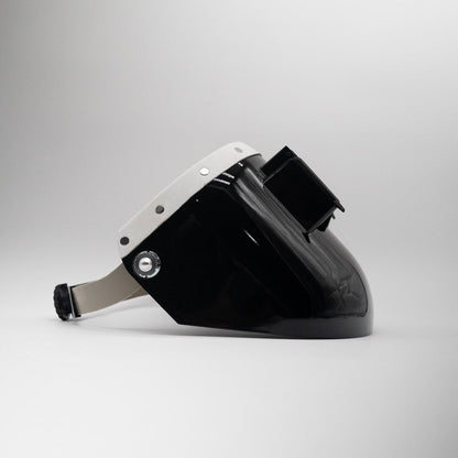 Tiger Scoop - Black On White Leather