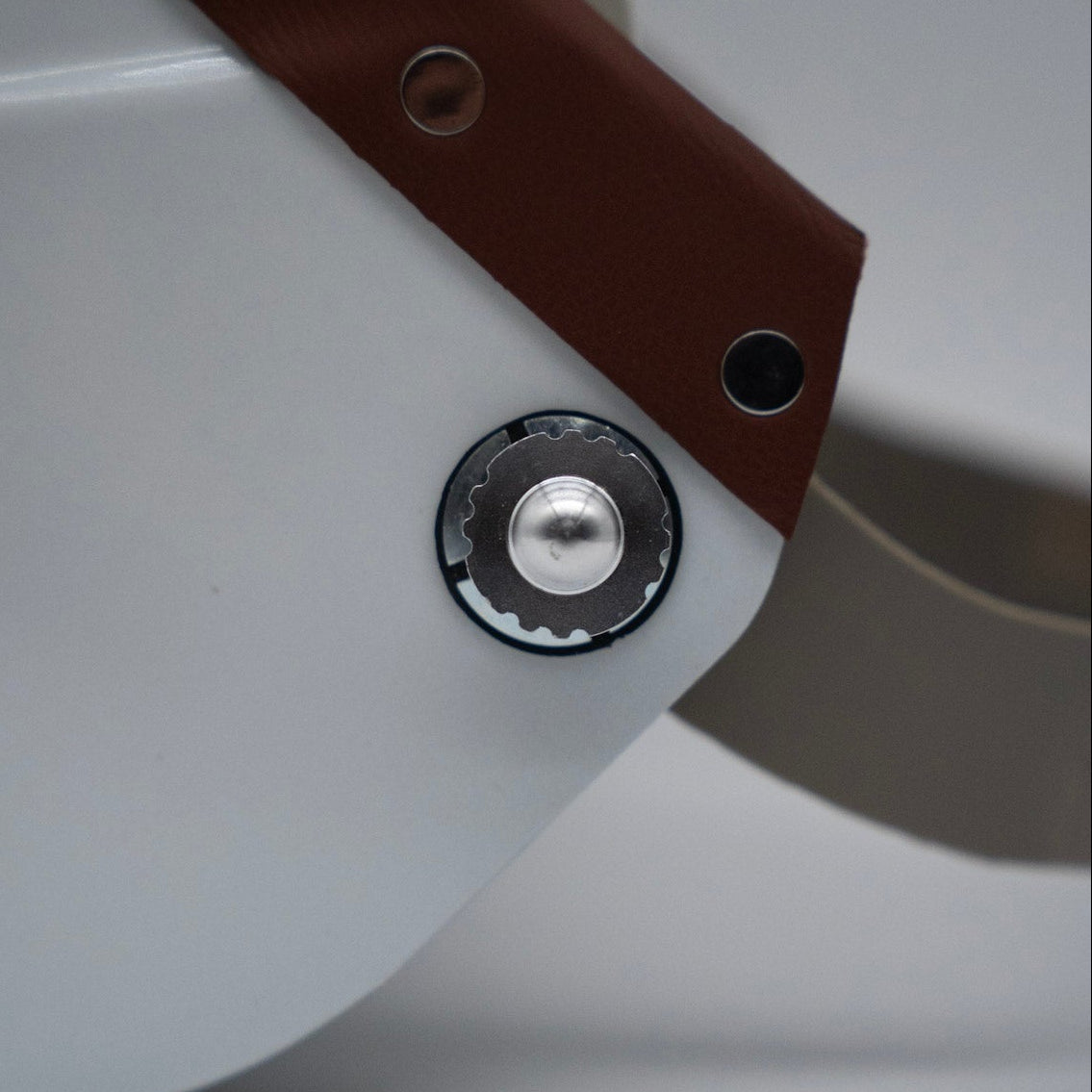 Phantom - White On Brown Leather