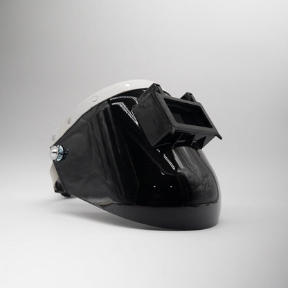 Tiger Scoop - Black On White Leather