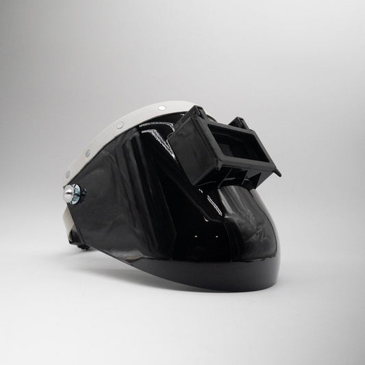 Tiger Scoop - Black On White Leather