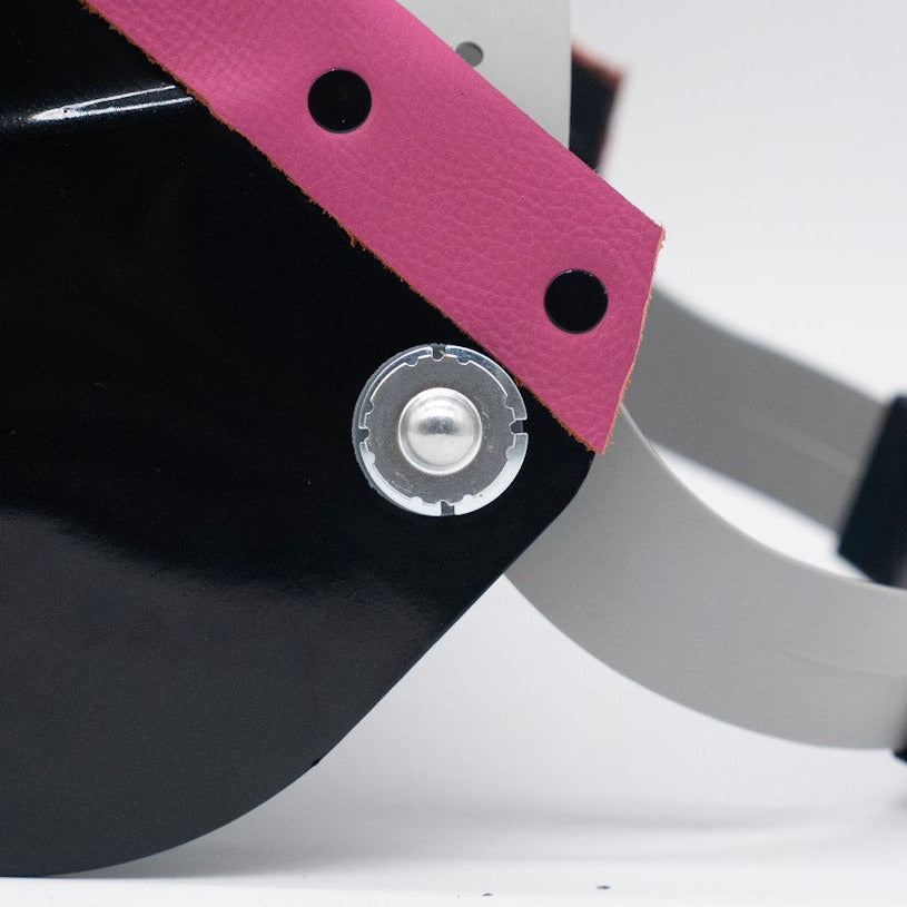 Phantom - Black On Pink Leather